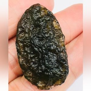 Moldavite-27CT Genuine Raw Moldavite Crystal